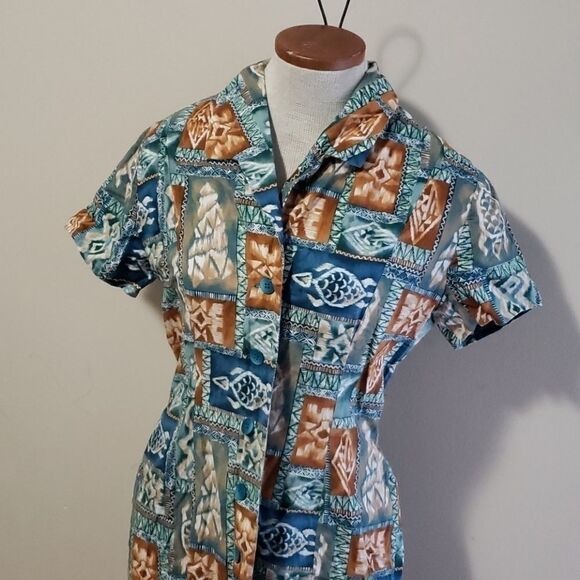 VINTAGE Handmade Pinup Dress size 6 - Picture 3 of 7